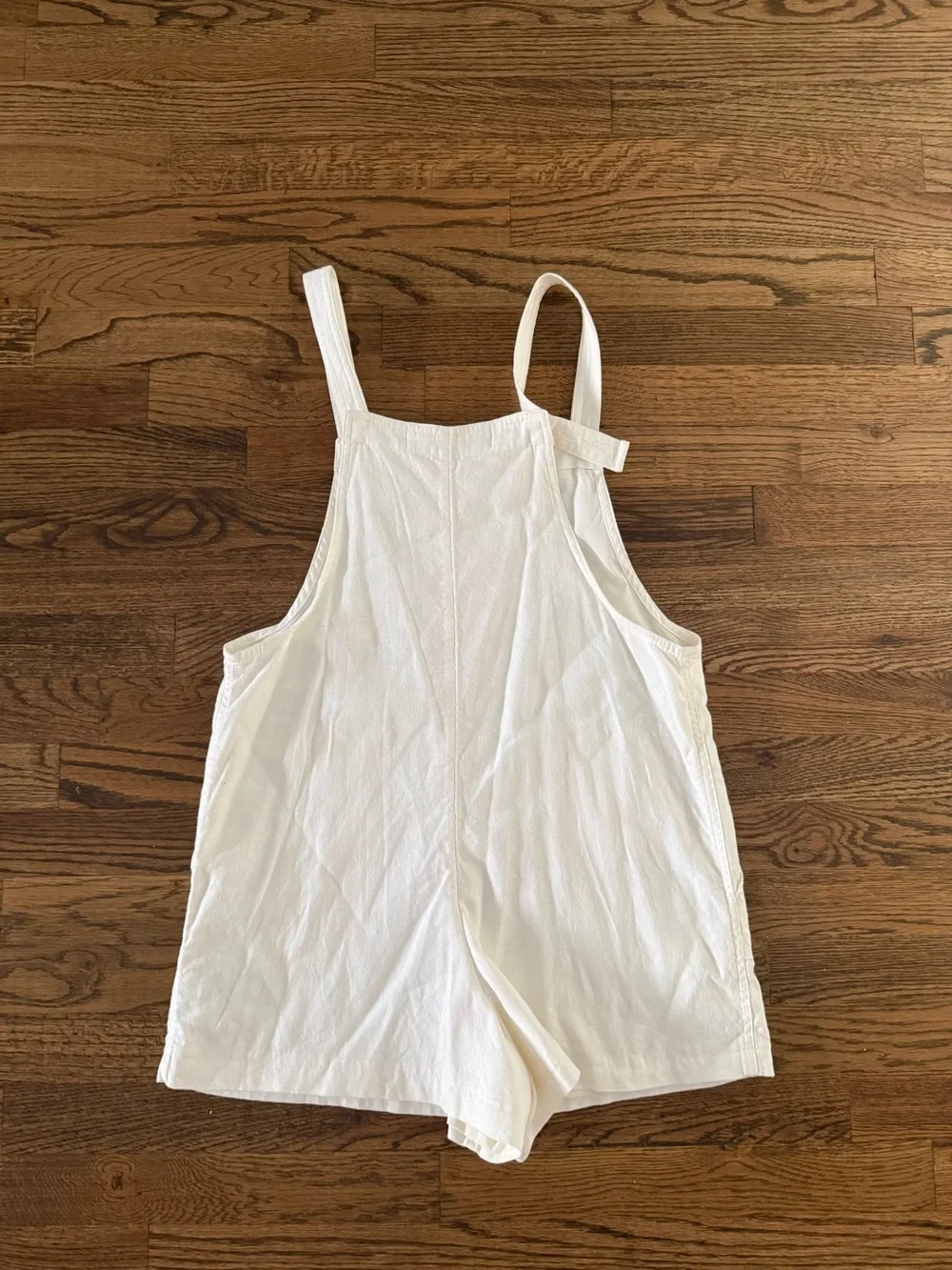Hollister Sleeveless White Linen Romper